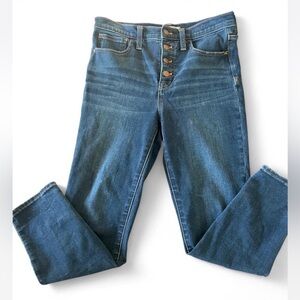 Madewell 10” High Rise cropped Skinny Jeans with good stretch Size 27